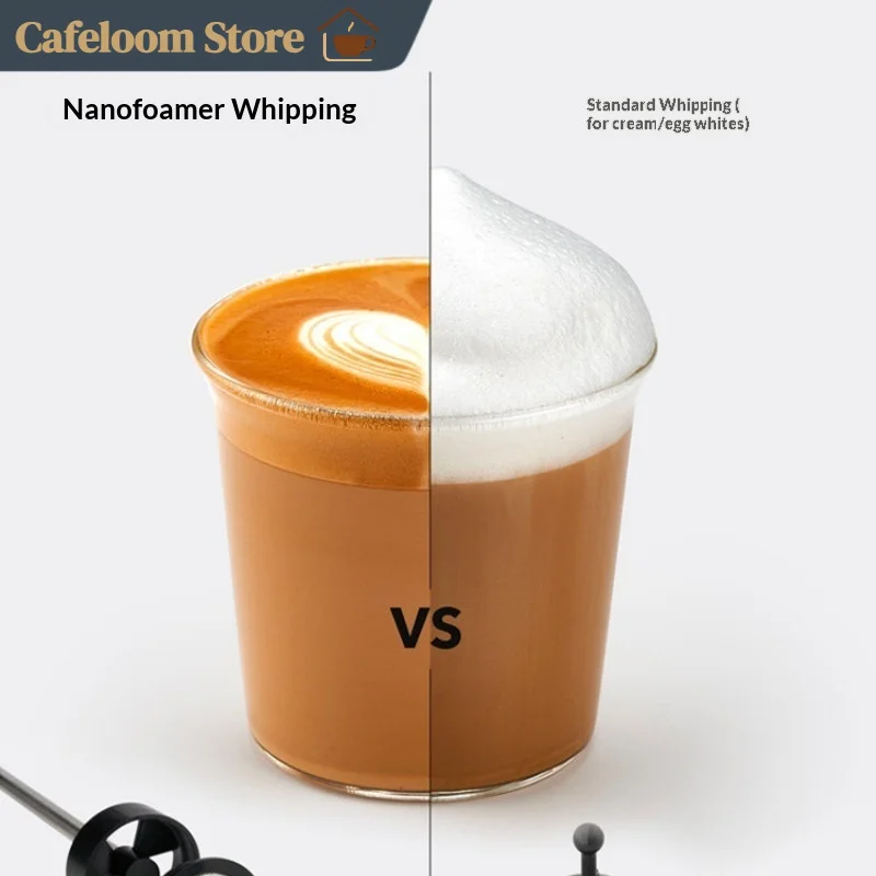 Subminimal Nanofoamer Lithium Handheld Electric Milk Frother Rechargeable Portable Coffee Foam Maker For Home Kitchen Coffee Use