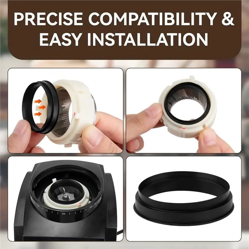 AB42-8Pcs Gasket Replacement For Baratza Encore/ESP/Virtuoso+ Coffee Grinder,Precision Parts For Optimal Grinding Performance