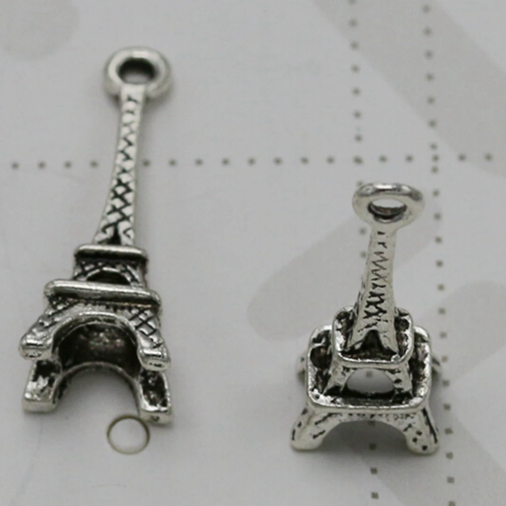

50 Pcs Alloy Jewelry Charms Pendant Necklace Bracelet Antiqued Silver Pendants Vintage for Making
