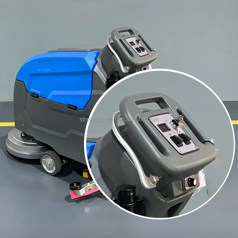 Self-Propelled Handheld Floor Scrubber 55L Suitable For Cement Floors Terrazzo Tiles Epoxy Floors Wooden Floors Cleaning Company