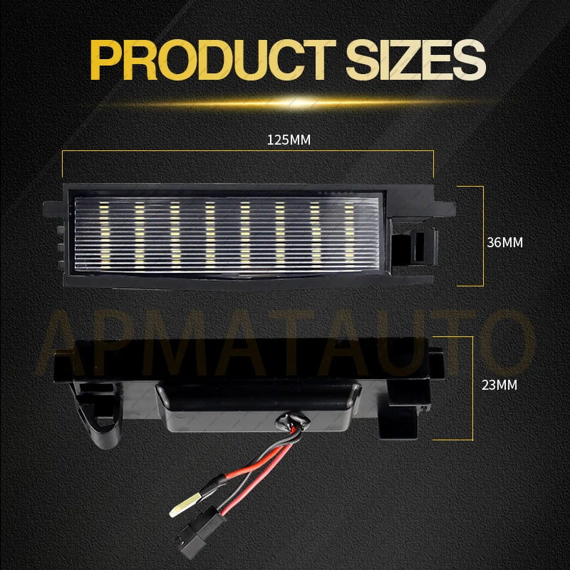 Car LED Number License Plate Light For Toyota Rav4 MK3/Aygo Yaris Corolla Scion iM Hatchback Auris Avalon Vanguard Camry Solara