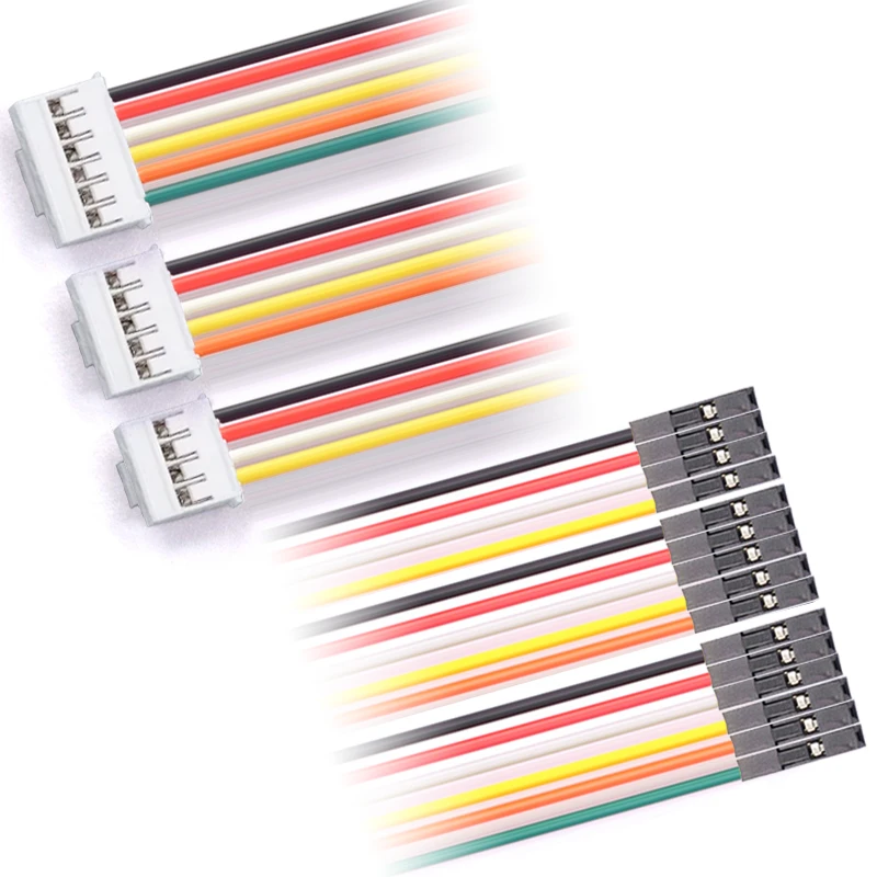 10PCS Dupont Line to SH1.0/MX1.25/ZH1.5/HY2.0/PH2.0/XH2.54 Cable 1P Female 2/3/4/5/6/P 20CM  26AWG 28AWG Jumper Wire