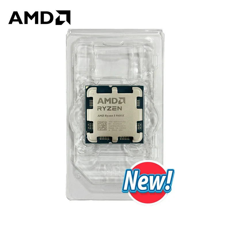 AMD Ryzen 5 9600X Processor 5.4GHz 6-Core 12-Thread 38MB Game Cache 4NM TDP 65W Socket AM5 Gaming CPU