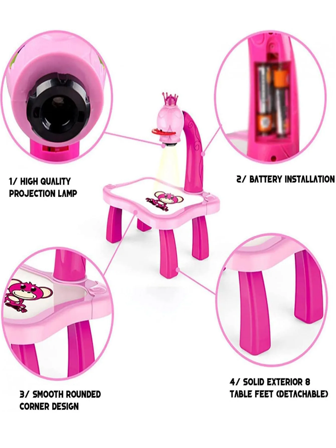 children led projector drawing table toy painting set table educational board learning tools painting toys for children