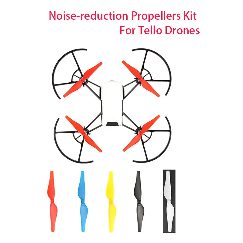 

4Pcs/set Noise-reduction Propellers Kit for Tello Drones Spare Accessory Lightweight Props Blade Replacement Propeller