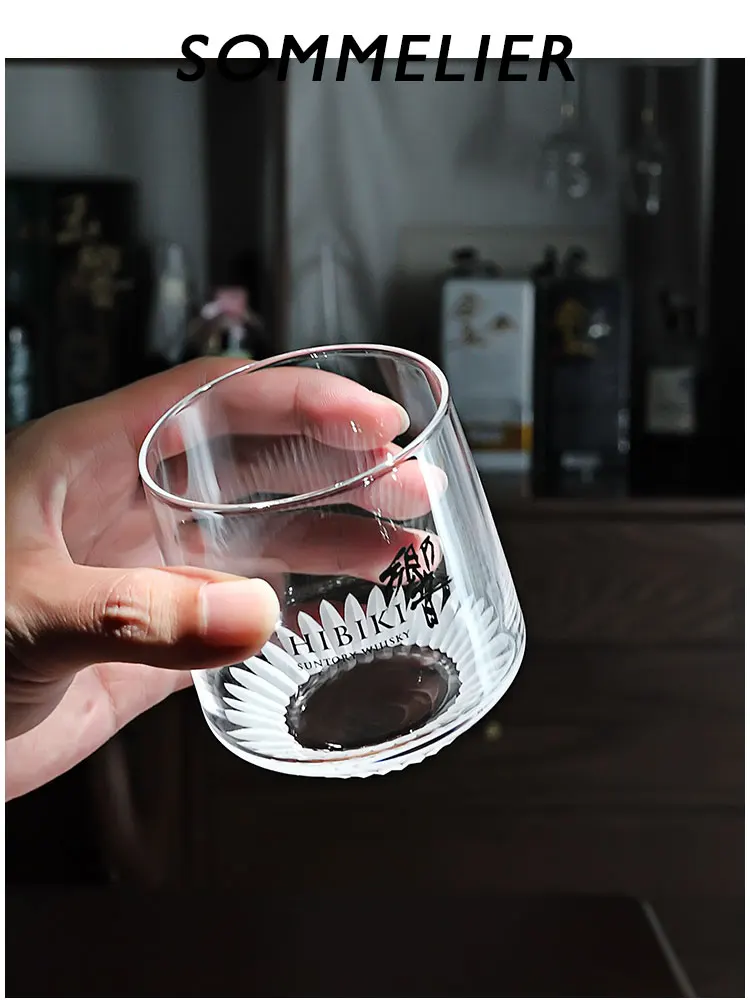 2022 Limited Export Hibiki Lotus White Cup Edo Kiriko Hand-Cut Hand-Made Wine Whisky Tasting Glass Snifters Chivas Neat Cup