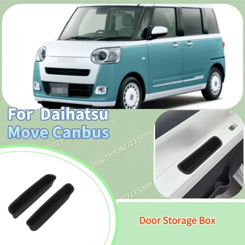 Silicone Door Storage Box Anti Collision Anti Rattle For 2022 Daihatsu Move Canbus Interior Accessories