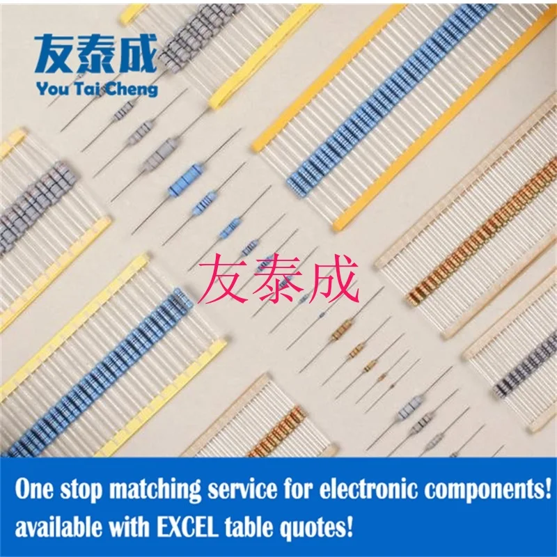 MERGULHO o baixo valor da resistência, anel da cor quatro, resistor1 do filme do carbono, 4W, 0.25W, ± 5%, 0,36, 0.5Ω, 0.56Ω, 0.62Ω, 0.68Ω, 0.75Ω, 50 PCes