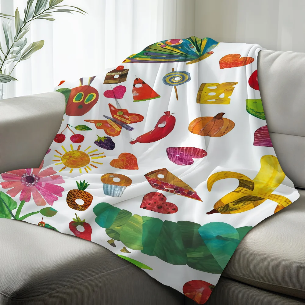 The V-very H-hungry Caterpillar Blanket Suitable For Sofas Beds Offices Cars Outdoor Travel An Ideal Gift For Friends Family