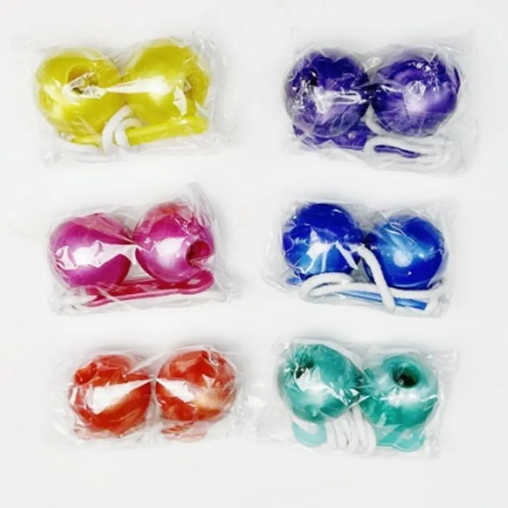 Boule de Collision amusante, couleur aléatoire, sans lumière, clic, nouveauté, balles réductrices de pression, balles de parc pour enfants, 6 pièces