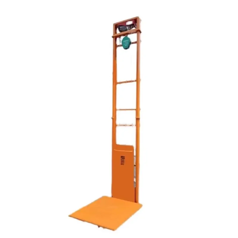 Hydraulic lifting platform electric hydraulic lifting small cargo elevator household cargo lifting platform simple anti-fall