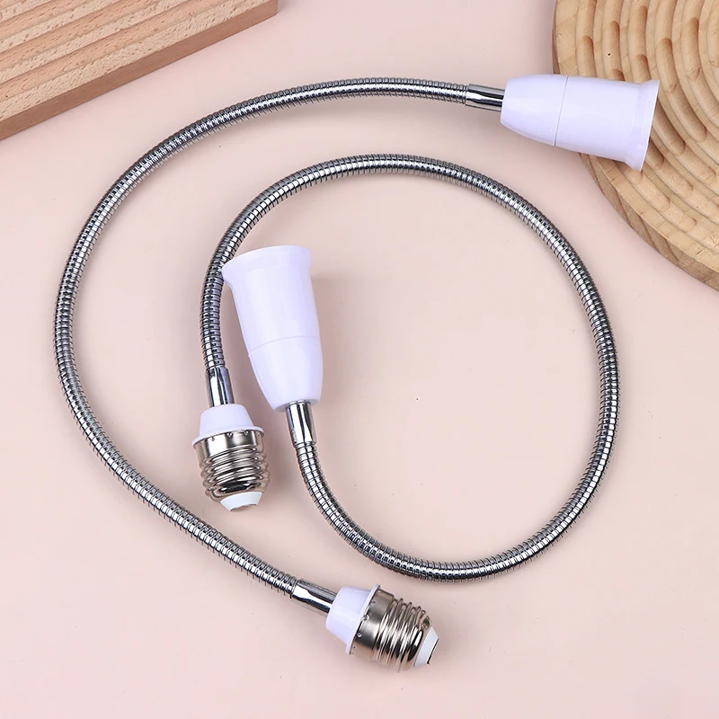 Flexible E27 To E27 LED Screw Lamp Base Bulb Socket Extender Extension Light Holder Lamp Base Light Socket Adapter Converter