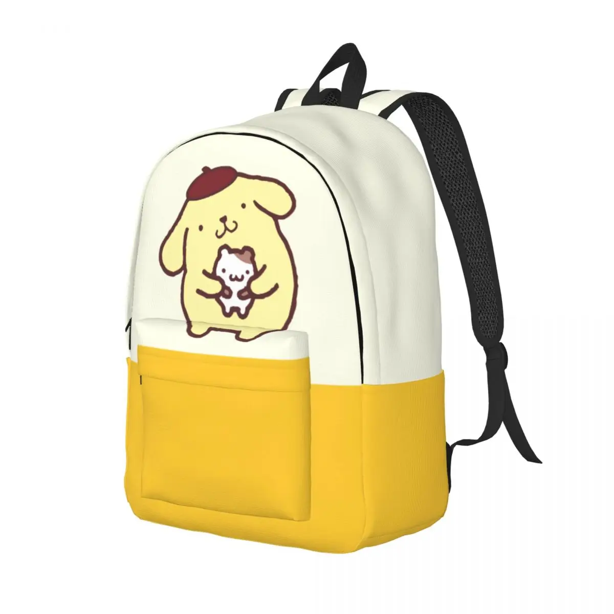 Journey Pom Pom Purin Large Capacity Light Sanrio Pom Pom Purin Book Pack Office Staff Schoolbag Gift