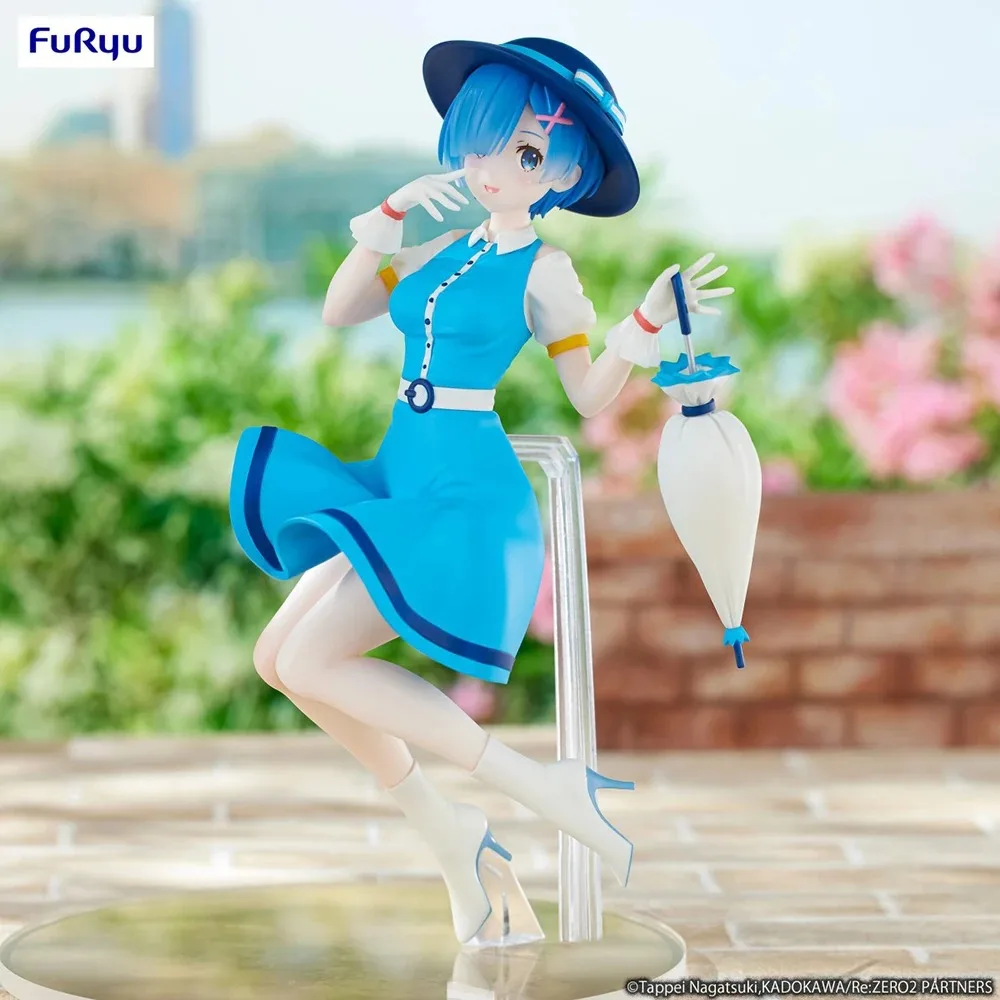 In Stock FuRyu Trio-Try-iT Re:life in A Different World From Zero Rem Ram 20cm Bishoujo Anime Figure Collectible Model Toy Gift