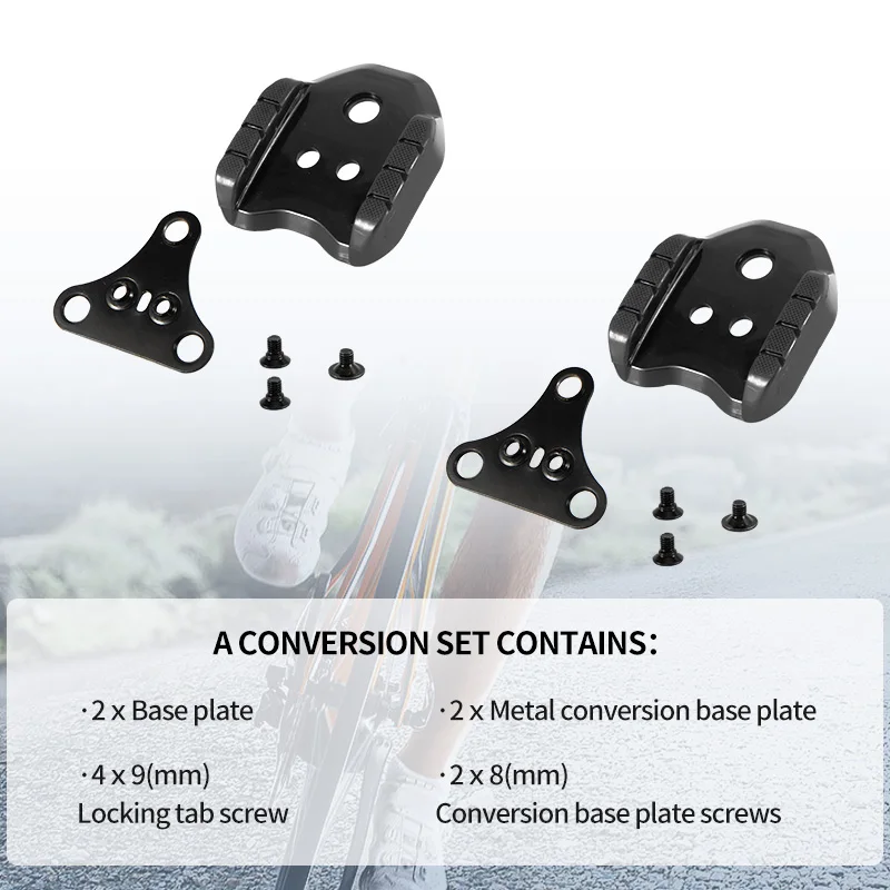 RRskit A Pair of Road Cleats Convert To Mountain Cleats CIeat Converter For Road Shoes