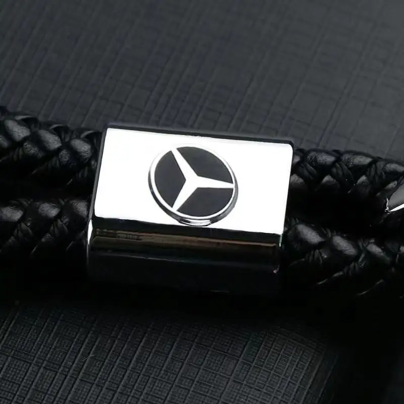 Car Braided Keychain Holder Auto Key Rope Keyring for Mercedes Benz New B/C/E Class A Class C200L GLC GLK New CLA GLA