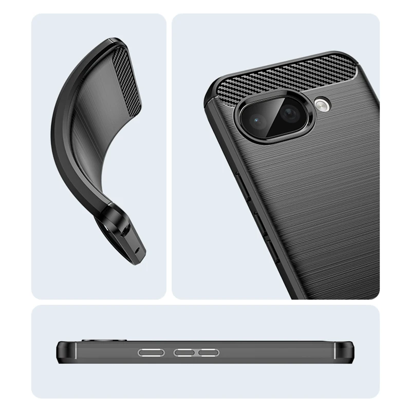 สําหรับ Google Pixel 9a สําหรับ Google Pixel 9a ฝาครอบซิลิโคนกันกระแทกแปรง TPU ป้องกันเคสโทรศัพท์สําหรับ Google Pixel 9a