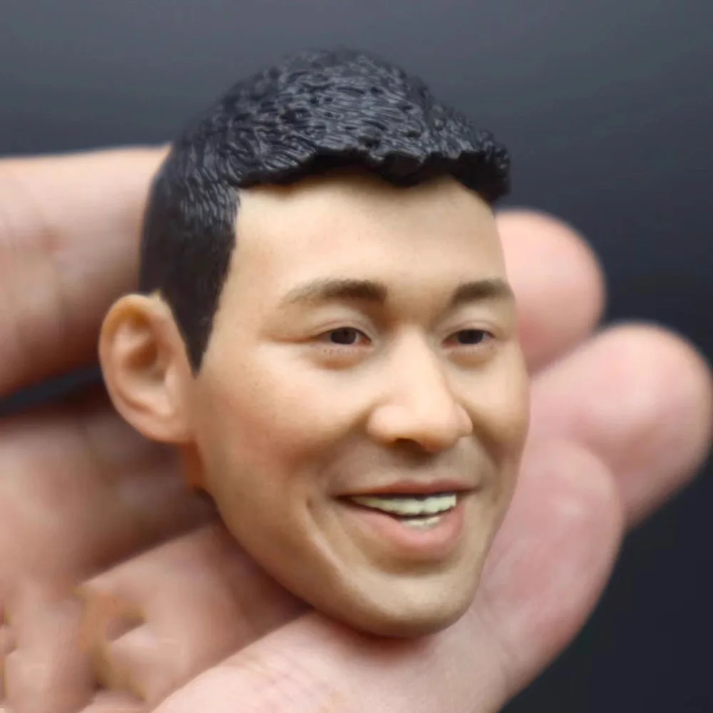 1/6 Male Guy Basketball Superstar Player Jeremy Shu-How Lin Asia Man Point Guard Head Sculpt Carving Fit 12