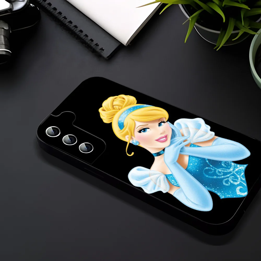 C-Cinderella Phone Case For Samsung Galaxy A52 A12 A51 S21 Edge S22ULTRA S23 S20LITE Plus Ultra Black Cover