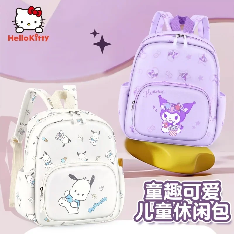 

Sanrio Kuromi Kindergarten Cartoon Schoolbag Girls Baby School Schoolbag Fashion Cute Kawaii Large Capacity Backpack Teenagers