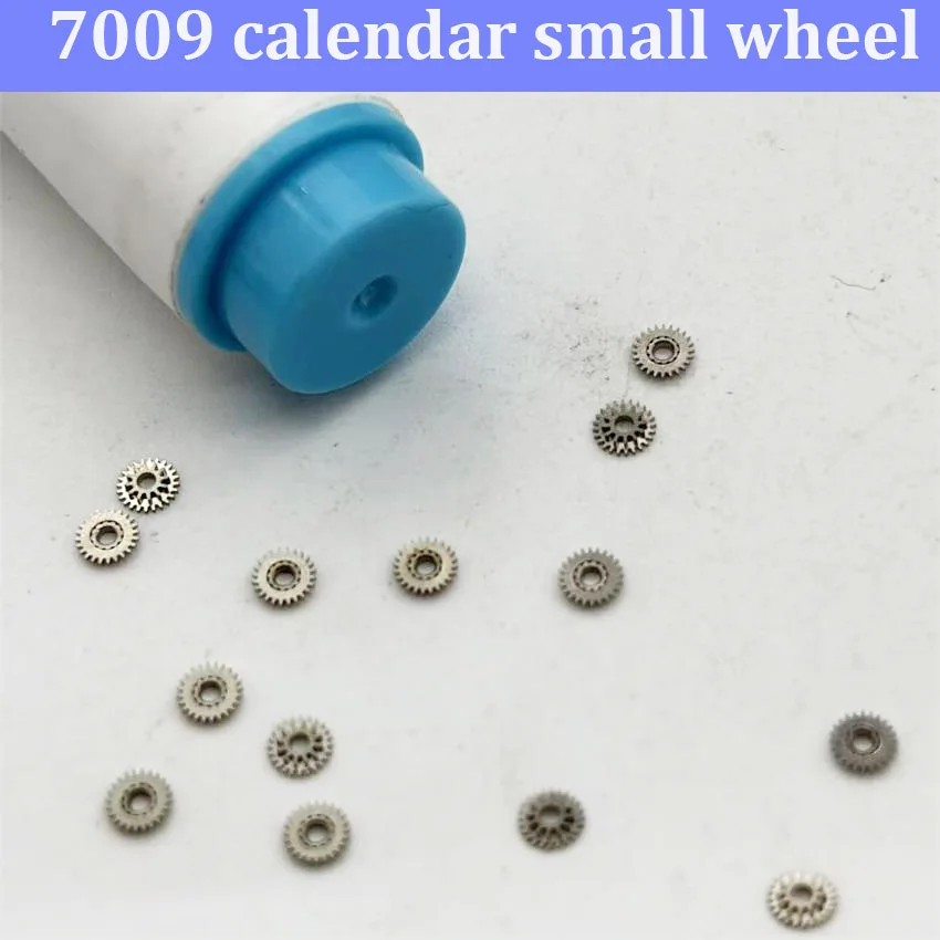 5pcs Double Layer Wheel Calendar Small Rotating Wheel Watch Accessories Compatible with 7009 Movement Parts