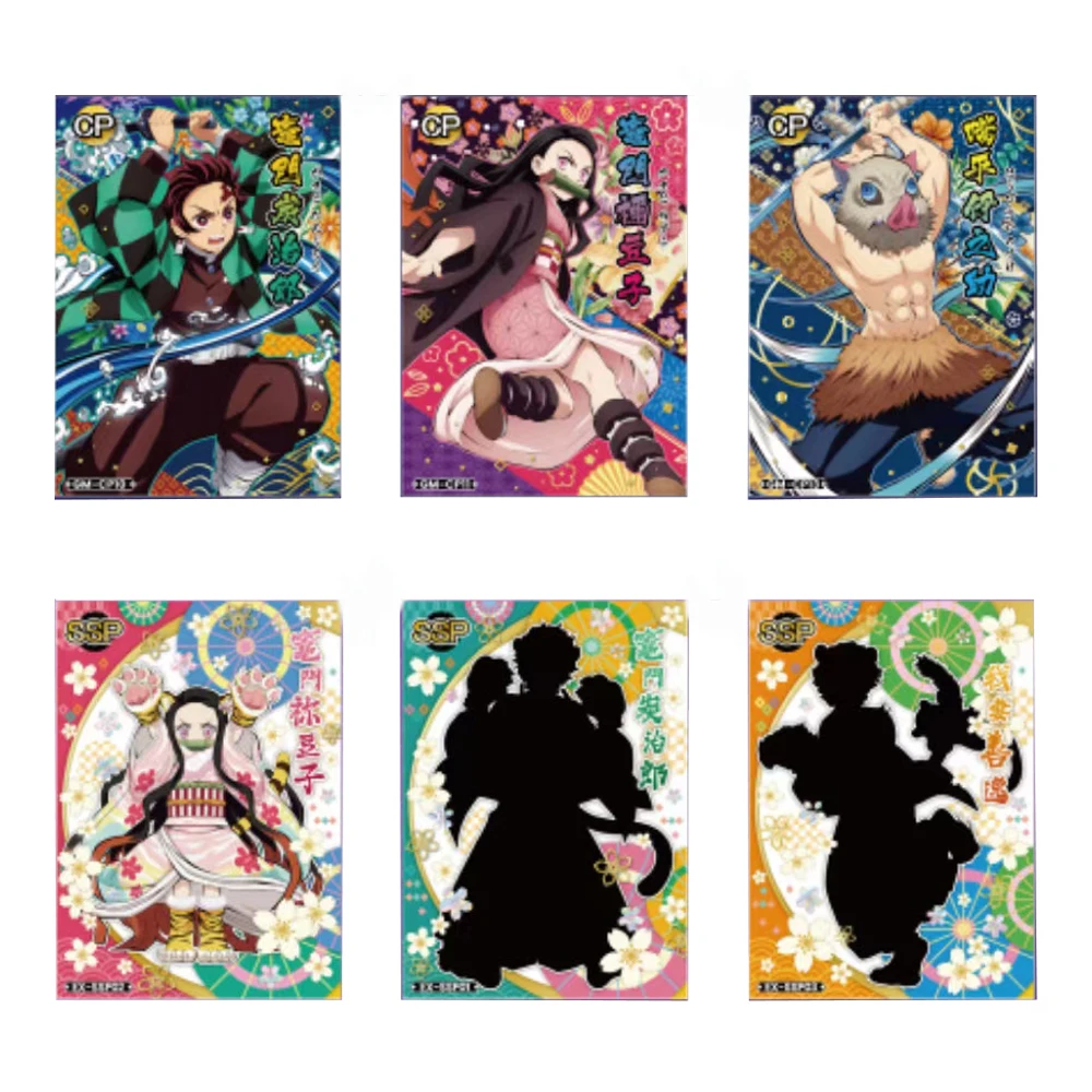 Special price wholesale Demon Slayer Cards Japanese TCG  Anime Booster Box Kamado Nezuko Rare Board Game Kids Birthday Toy Gif