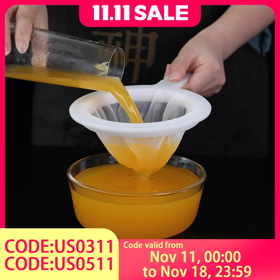 Paquete de 1 espumadera de malla fina: freidora para aperitivos de Nochebuena para seguridad en el aceite y preparación de alimentos para fiestas