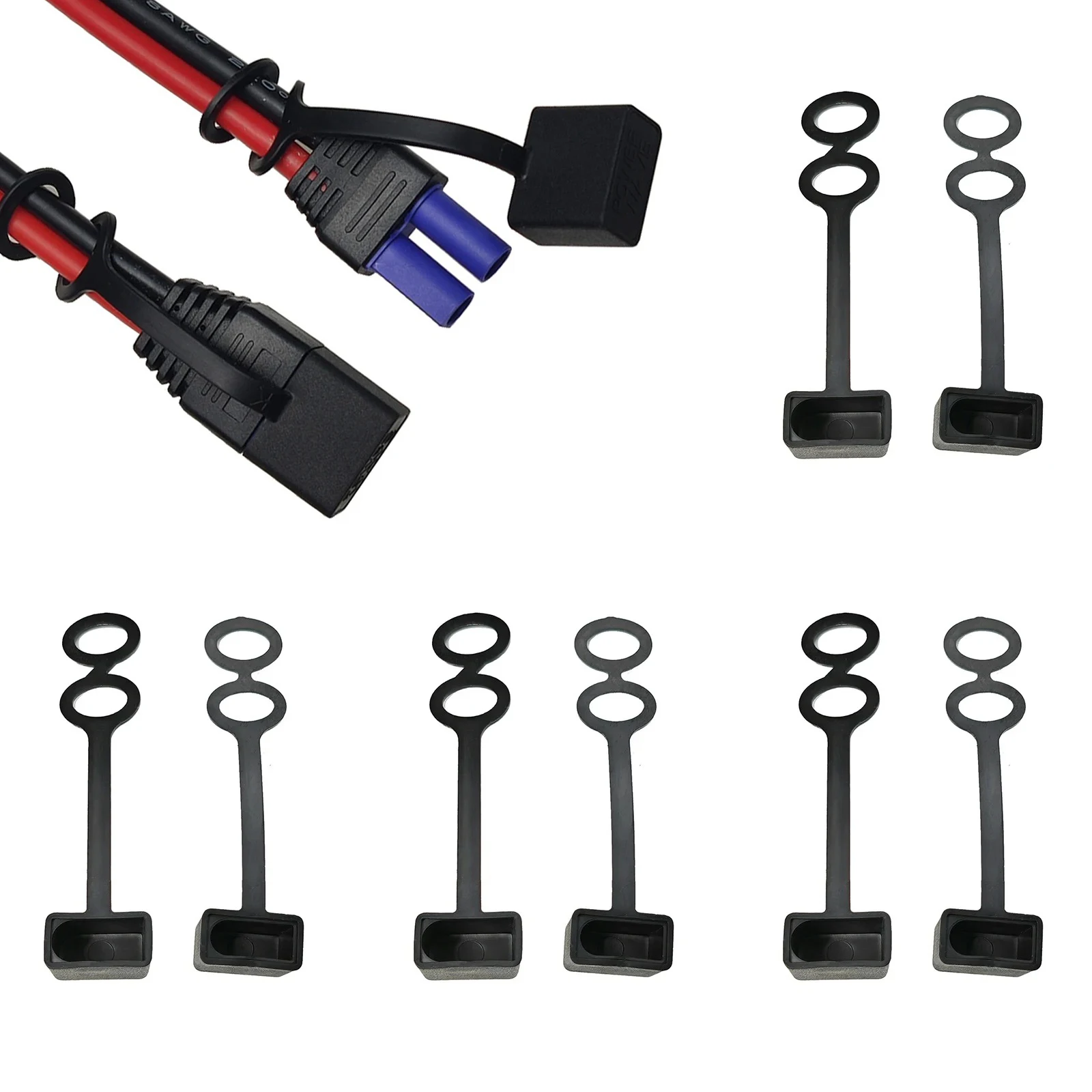 EC5 Dust Cap Plug Male Female Connector Cover Waterproof Top Lid for EC5 Solar RC ESC Lipo Electric Motor Battery Cable