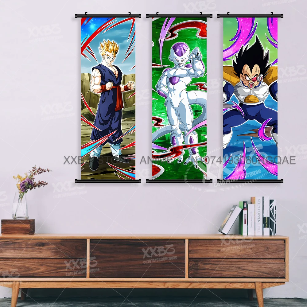 Dragon Ball Anime Room Decor Poster Bardock Wandkunst Schriftrollen Bild Frieza Figuren Dekorative hängende Malerei Einfache Tapete – Detail 4