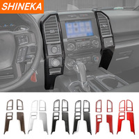 ABS Carbon Fiber Center Console Decorative Cover Trim Kits for Ford F150 F-150 2016 2017 2018 2019 2020 Car Interior Accessories