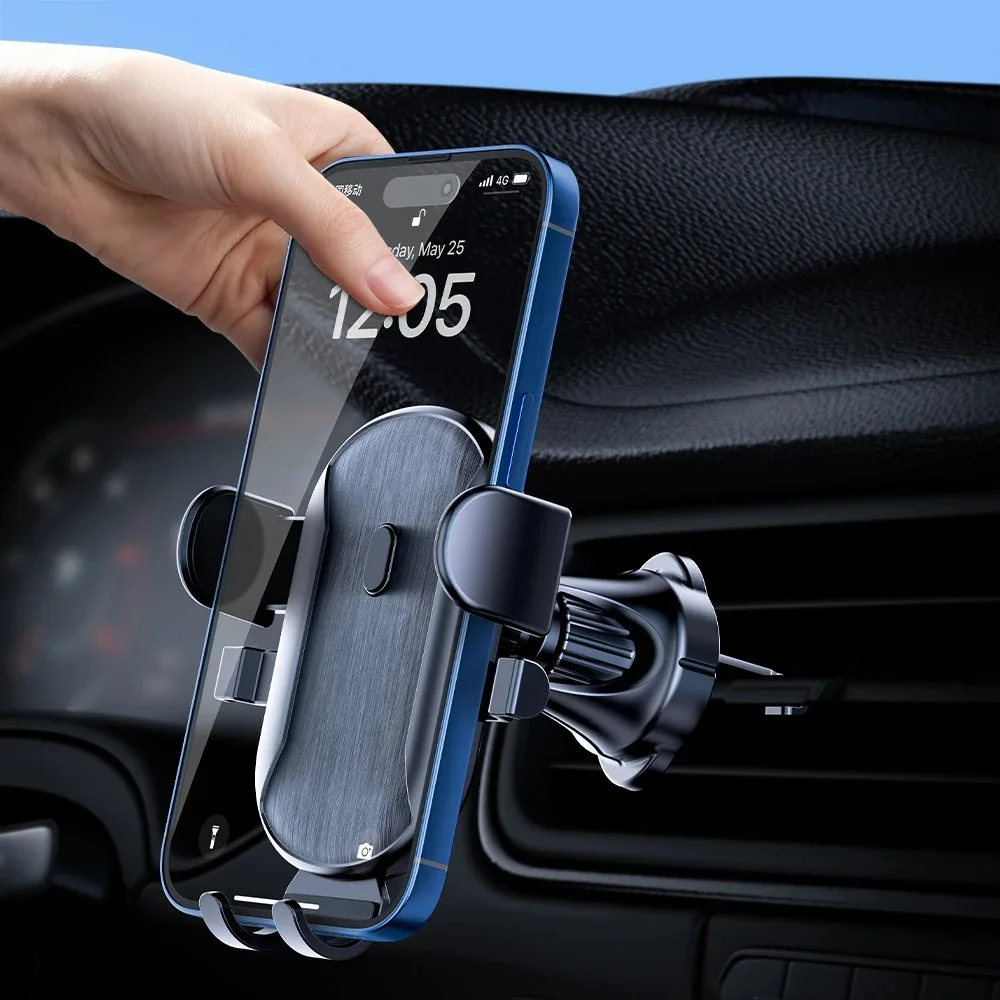 TOPK Car Phone Holder Mount Air Vent Cell Phone Holder for Car Hands Free Easy Clamp Cradle in Vehicle Fit All 4\