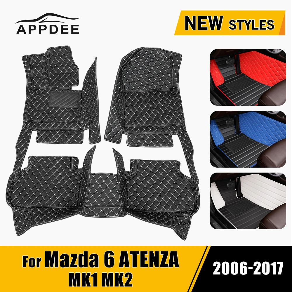 Car Floor Mats For Mazda 6 2006 2007 2008 2009 2010 2011 2012 2013 2014 2015 2016 2017 Auto Foot Pads Interior Accessories