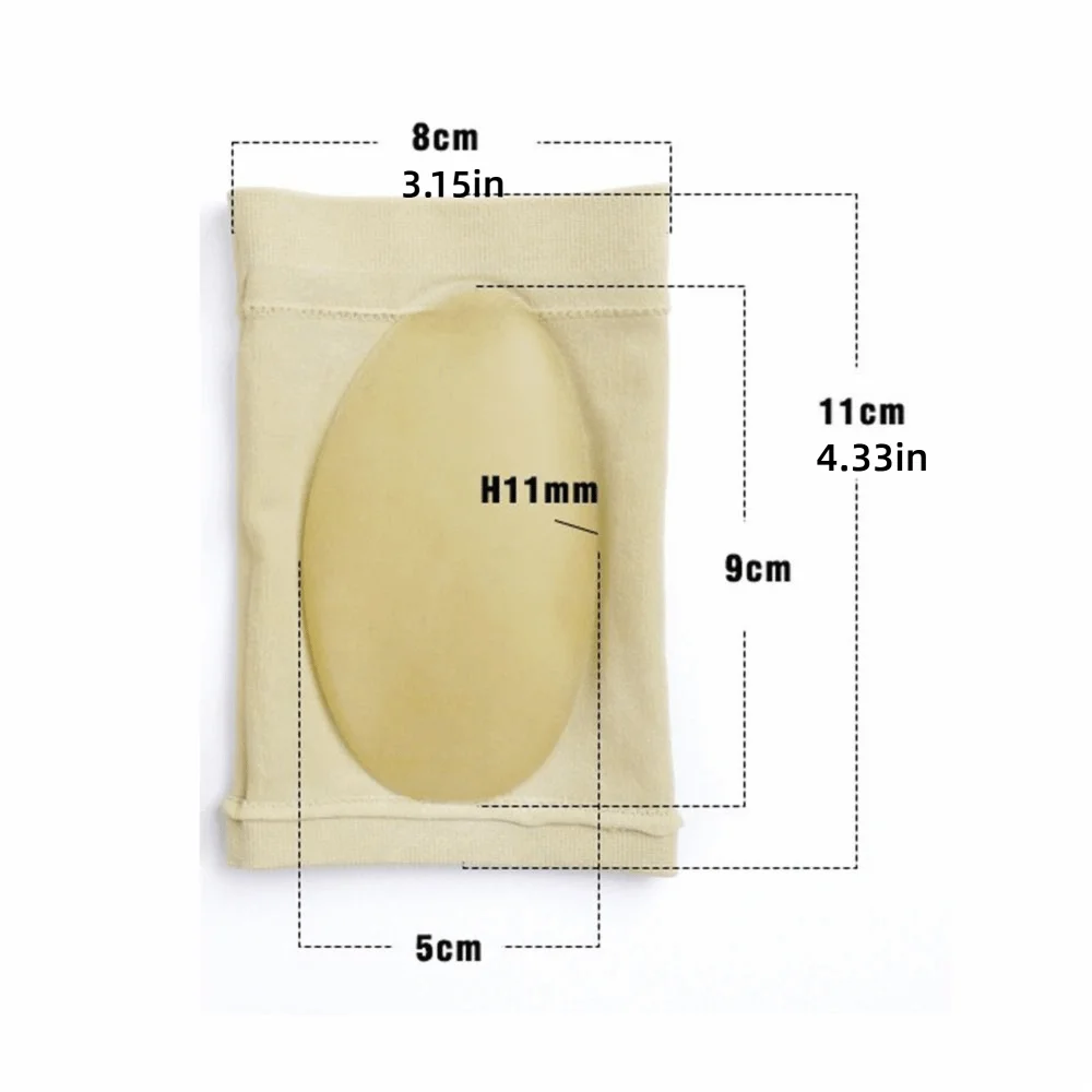 Cubierta de pie plano de arco de silicona duradera, dispositivos ortopédicos reutilizables para aliviar el estrés, almohadillas deportivas elásticas para el cuidado de los pies