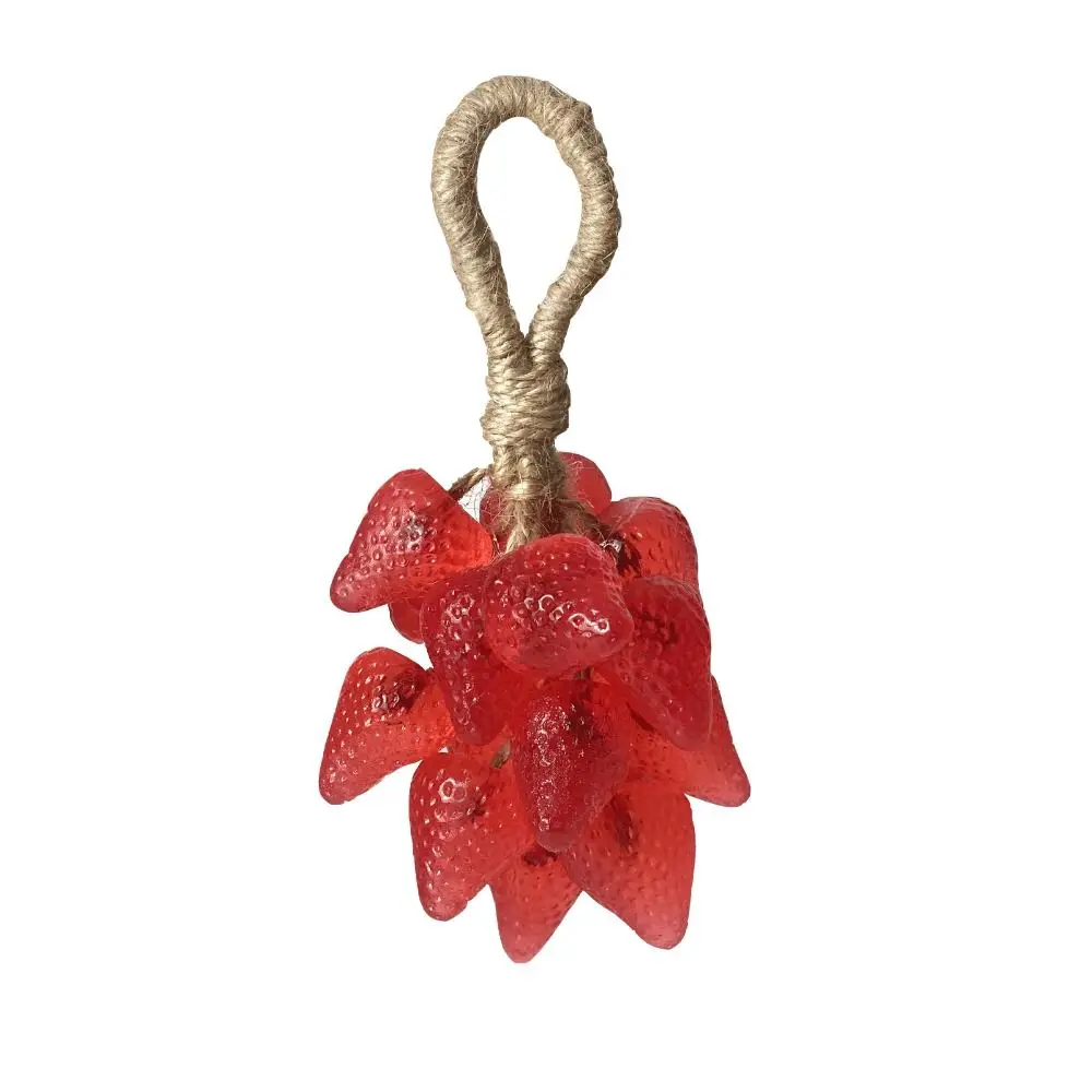 New Remove Oil Strawberry Soap On A Rope Sterilization Fragrant Crystal Soap Transparent Handmade Cleaning Soap for Kitchen