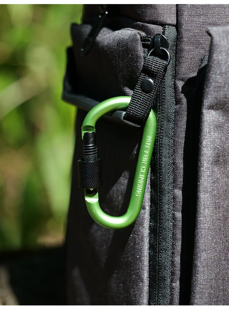 5PCS Karabiner Clip Set Aluminium Legierung Tourist Haken Angeln Karabiner Schnalle Karabiner Schlüssel Halter Schlüsselbund Camping Karabiner – Detail 8