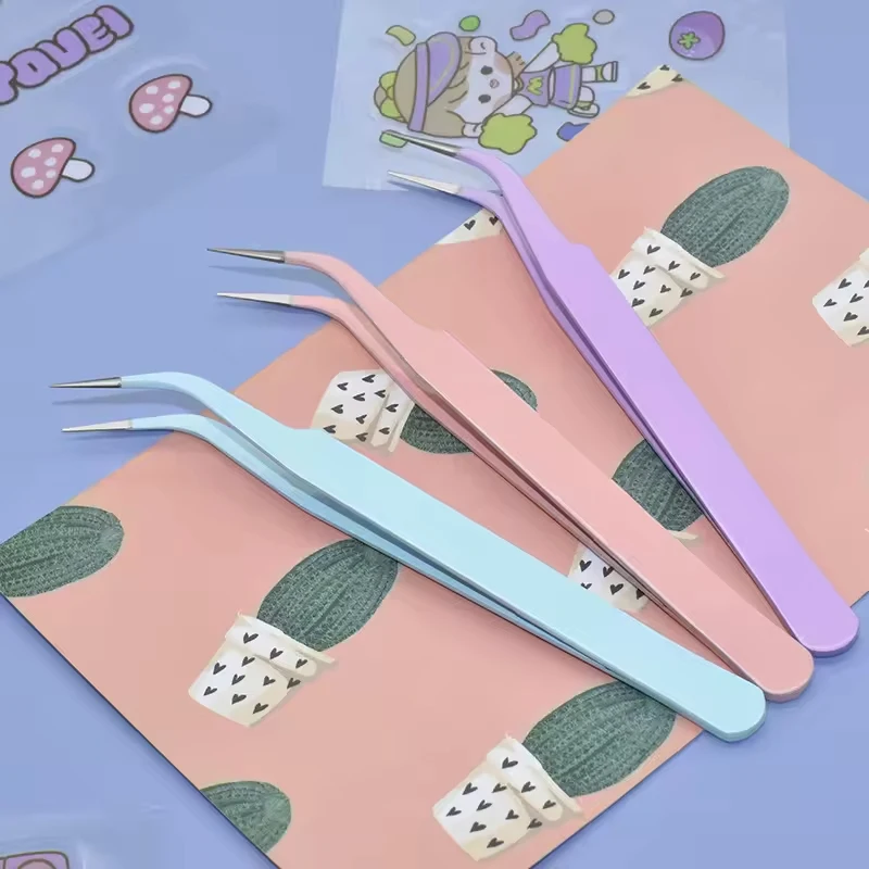 Multifunctional Colorful Tweezers Repair Tool For Accessories Tool For DIY Handmake Beads Nail Art Beads Nail Art Rhinestones