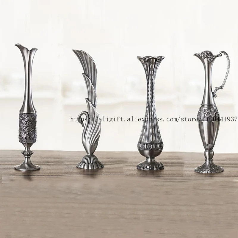 

Nordic-Style Creative Vase Geometric Art Electroplated Ornament Ins Living Room Flower Arrangement Wedding Wavy Mouth