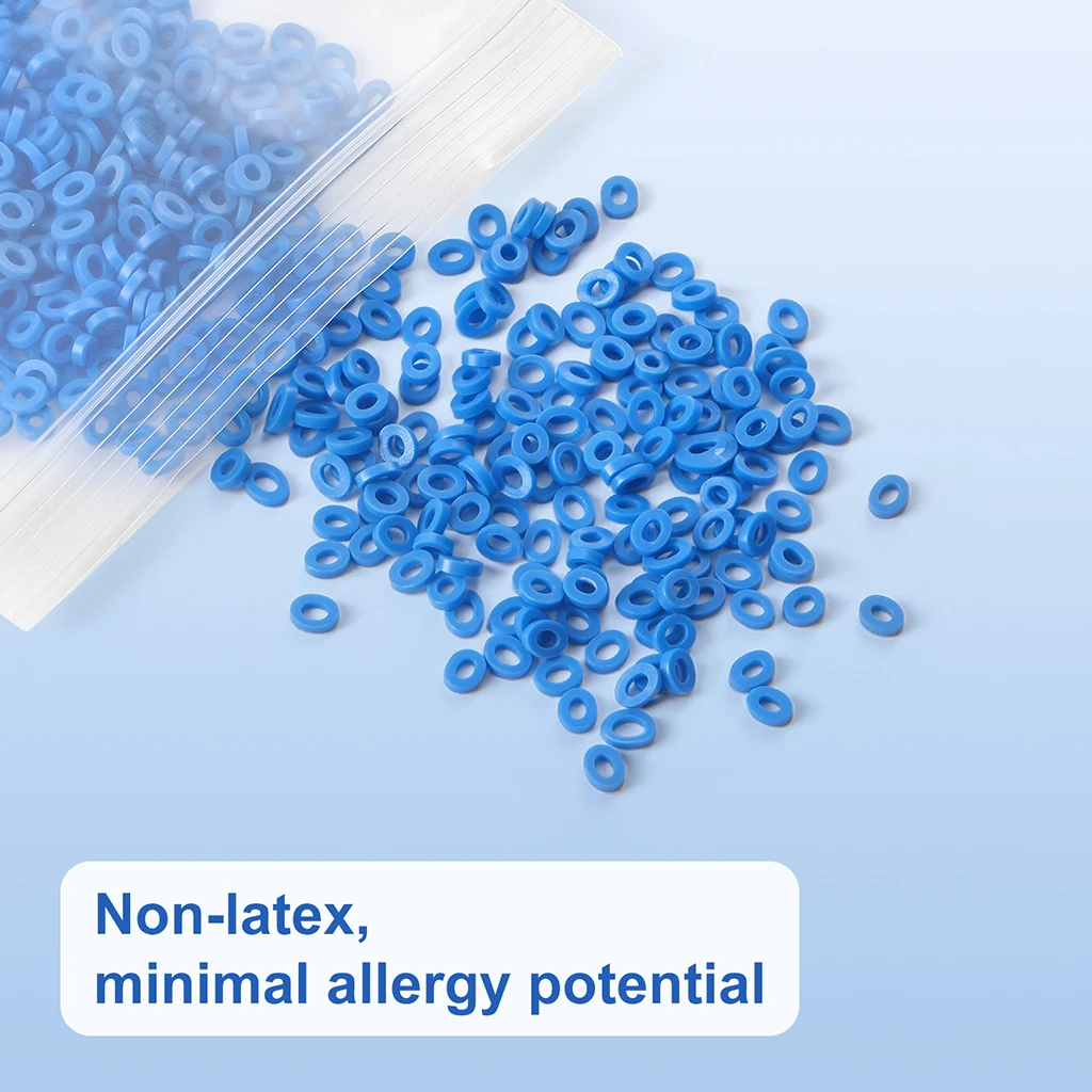 1000 Stück/Packung AZDENT Dental Kieferorthopädische Separatorbänder Elastische Gummibänder Zahnmedizinisches Material zur Erweiterung des Zahnraums – Detail 3
