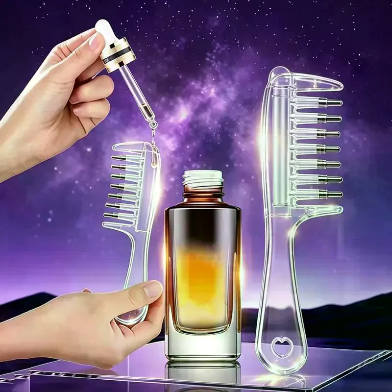 Multi Function Mini Portable Head Applicator Hair Care Anti Frizz Firming Scalp Nourish Anti Static