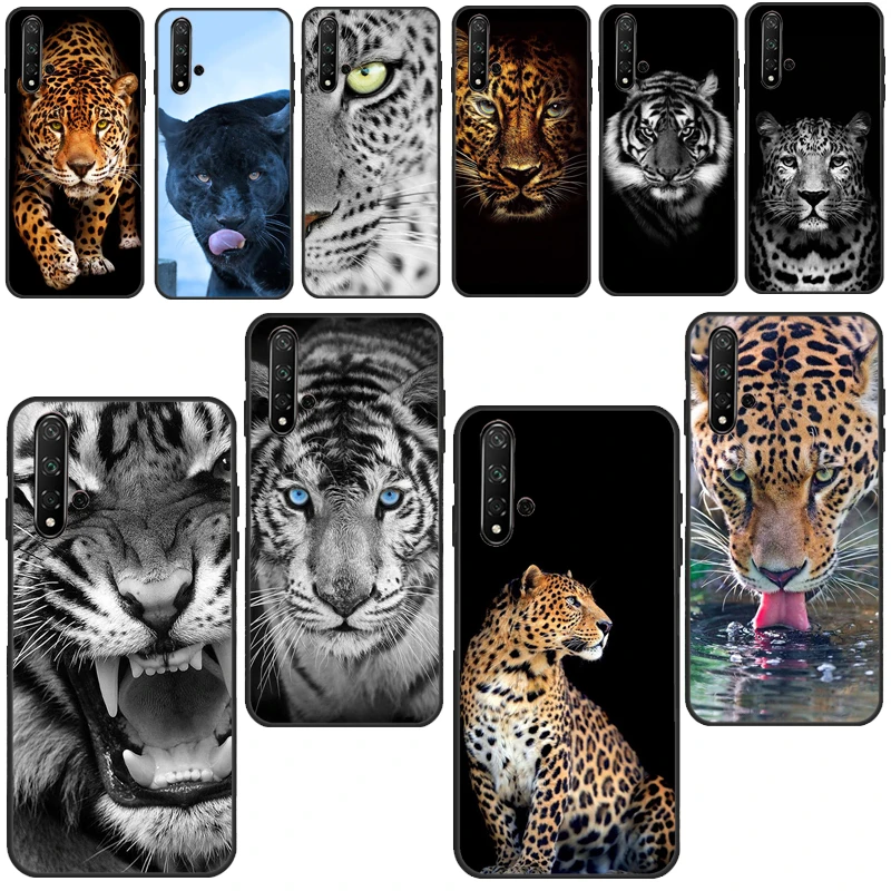 Cheetah Panther tiger lion Case For Huawei P30 Lite P20 P40 Pro Nova 5T P Smart Z 2019 2021 Honor 10 Lite 8X 9X Cover