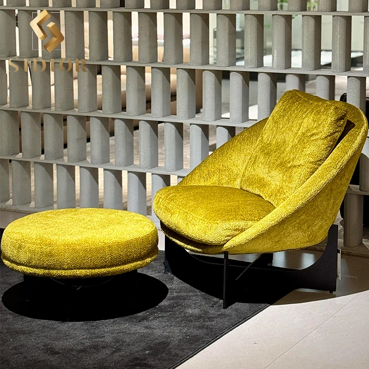 

Velvet Fabric Leather Upholstery Recliner Comfortable Recliner Accent Lounge Memory Foam Chair for Living Room Lobby