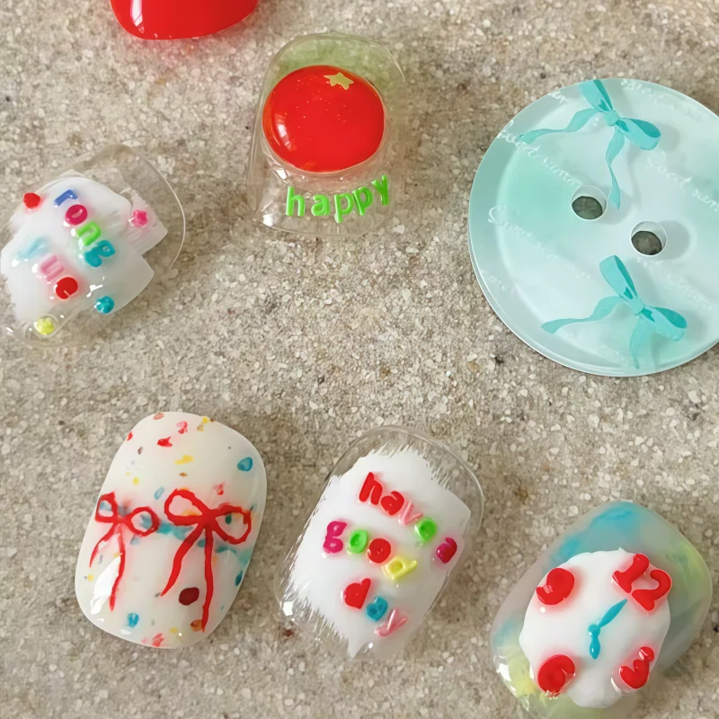 Niedliche 3D-Alphabet-Nagelform | DIY Geprägte Buchstaben-Nageldekorationen – Detail 2