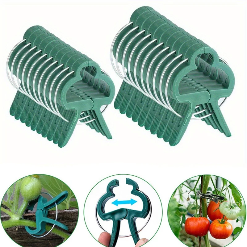 Plant Fixed Clips Reusable Garden Greenhouse Bracket for Fixed Plants Vine Flower Seedling Tomatoes Support Garden Supplies