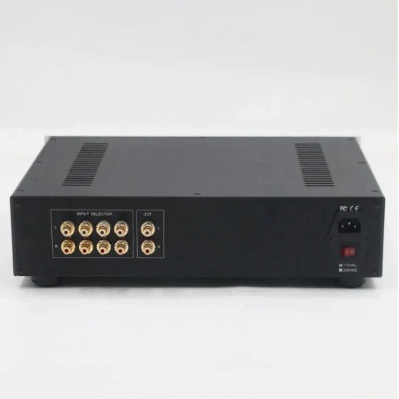 STR12A-Max Reference SLP-90 Clone Circuit ECC82 Vacuum Tube Remote Control Preamplifier HiFi Audio 4 in 1 Out Pre-Amp