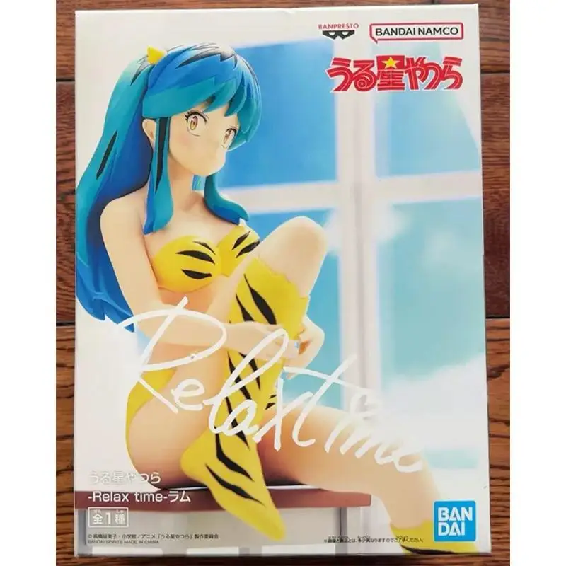Figurine à collectionner Bandai Banpresto Urusei Yatsura Relax Time Lamu Anime figurines modèle Original décoration ornements jouet
