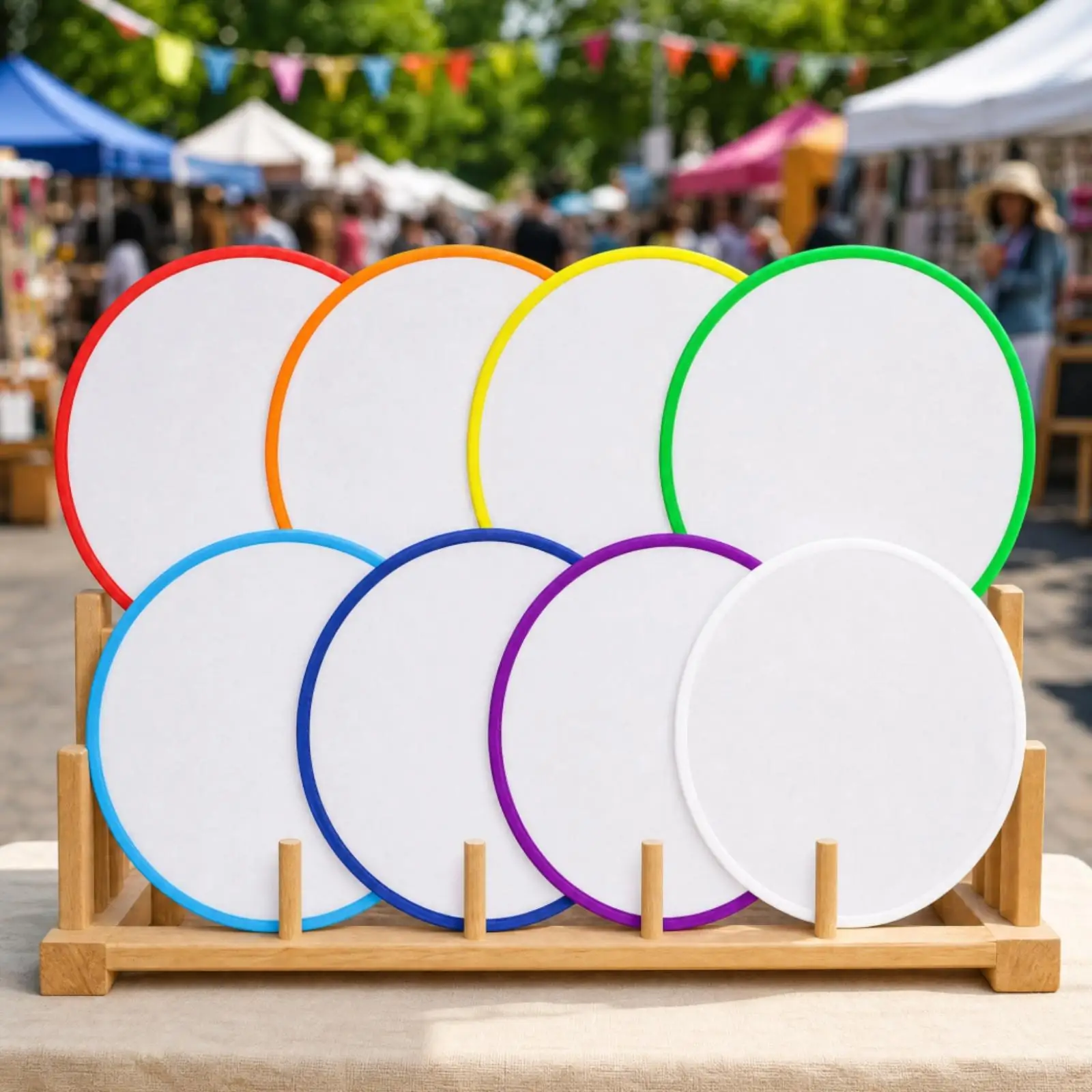 8 Pieces Foldable Flying Disc Lightweight Toy Flexible for Park, Group Games