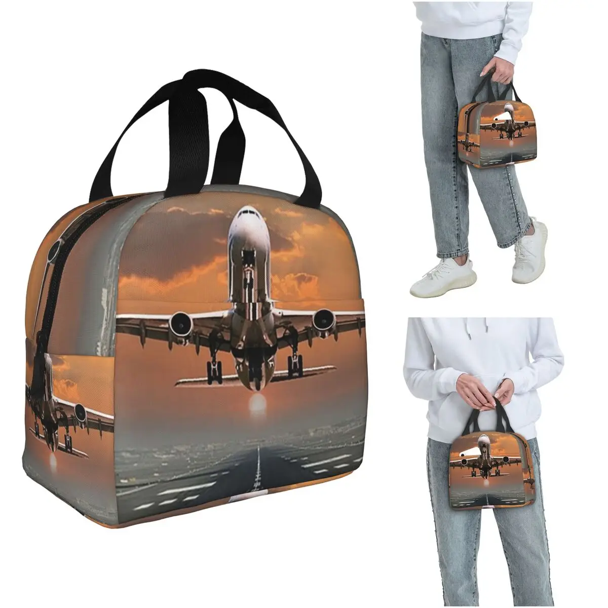 

Термосумка для обедов с изоляцией для женщин и детей, портативный контейнер для еды, термосумка-тоут для ланча