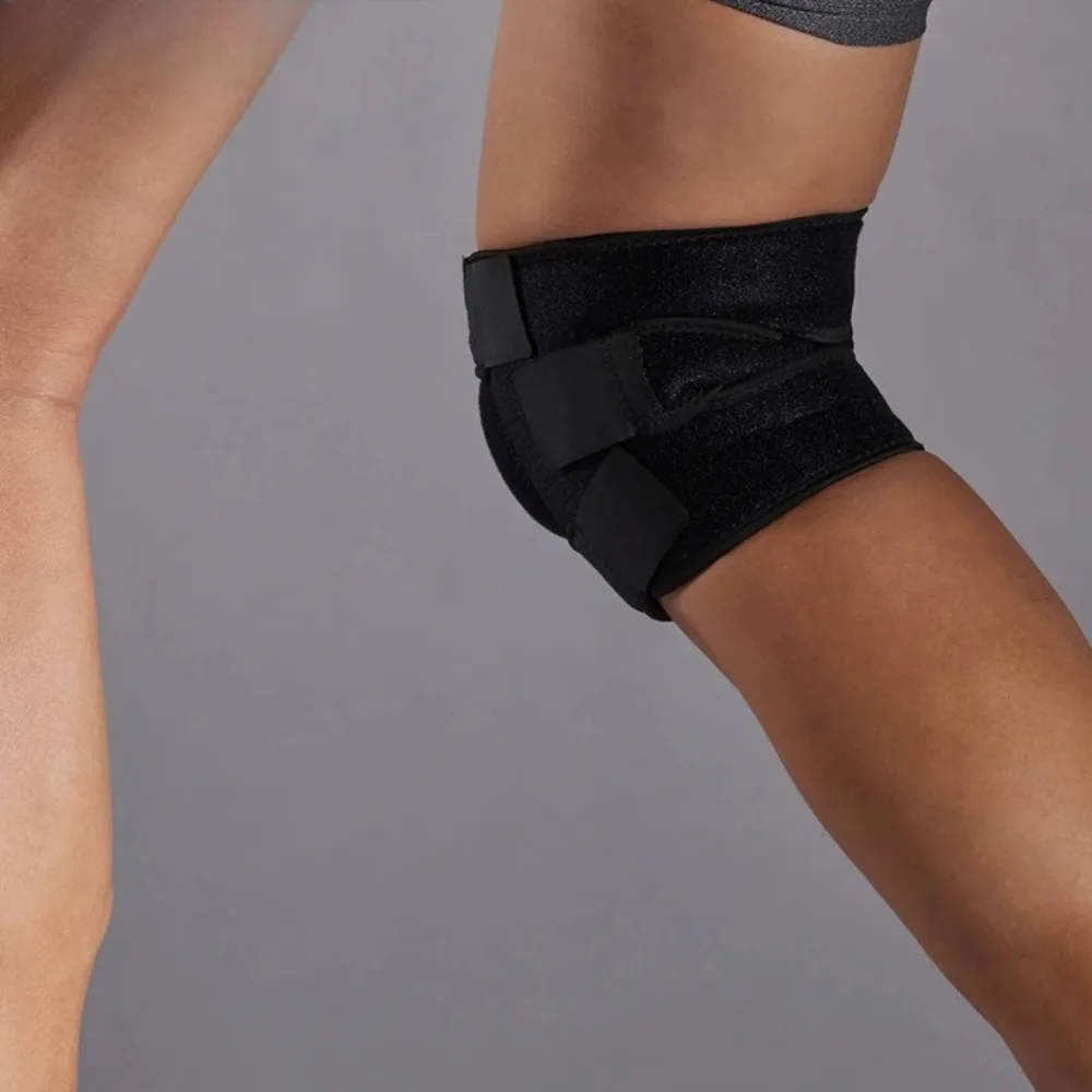 Protetor de Joelho Ajustável Microelástico Respirável com Suporte para Patela e Articulações para Menisco e Ligamentos - 1 Unidade