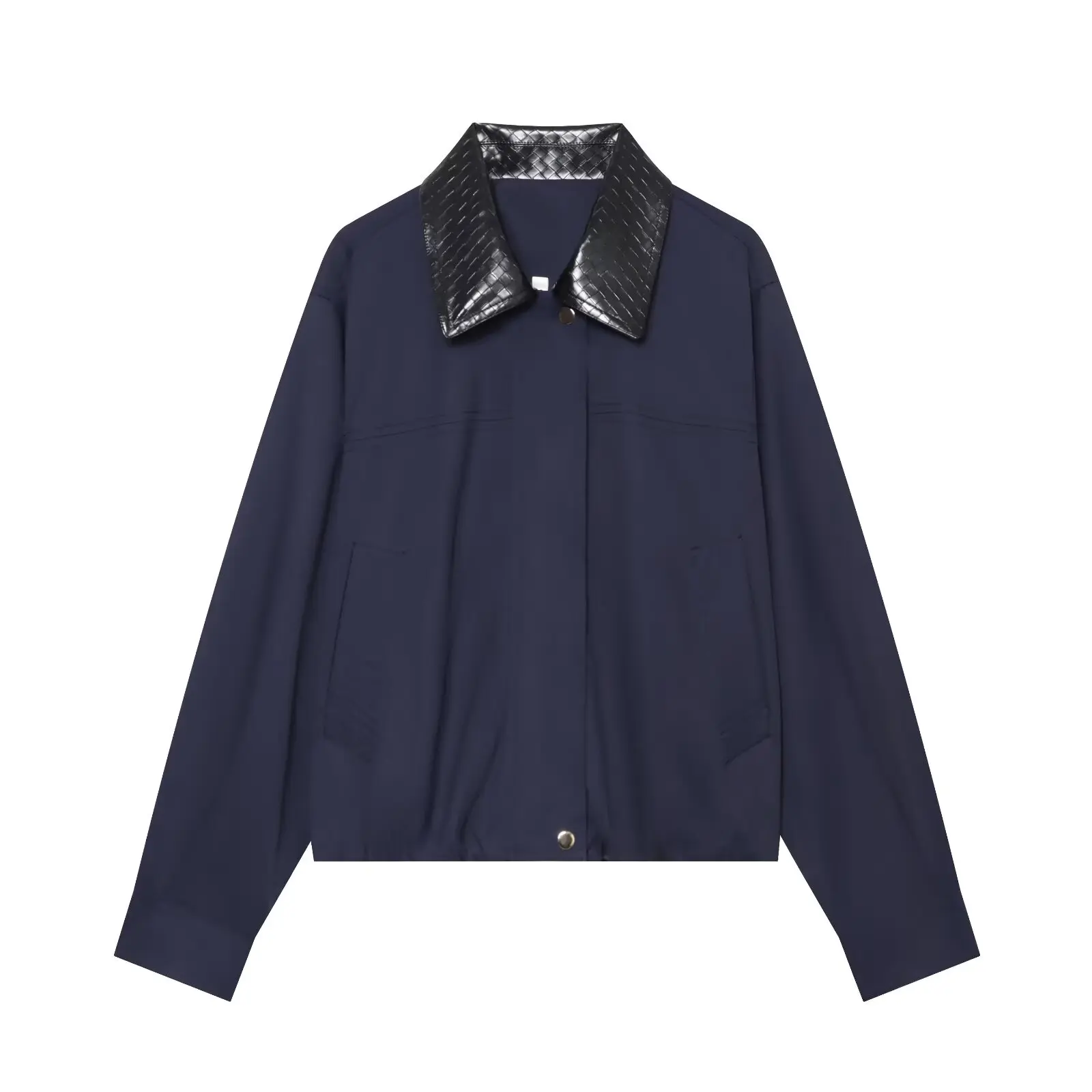 JNLEAOG Summer New Fashionable All-Match Pleated Flight Jacket Coat Women's Standard Style Polyester Long Sleeve Outerwear