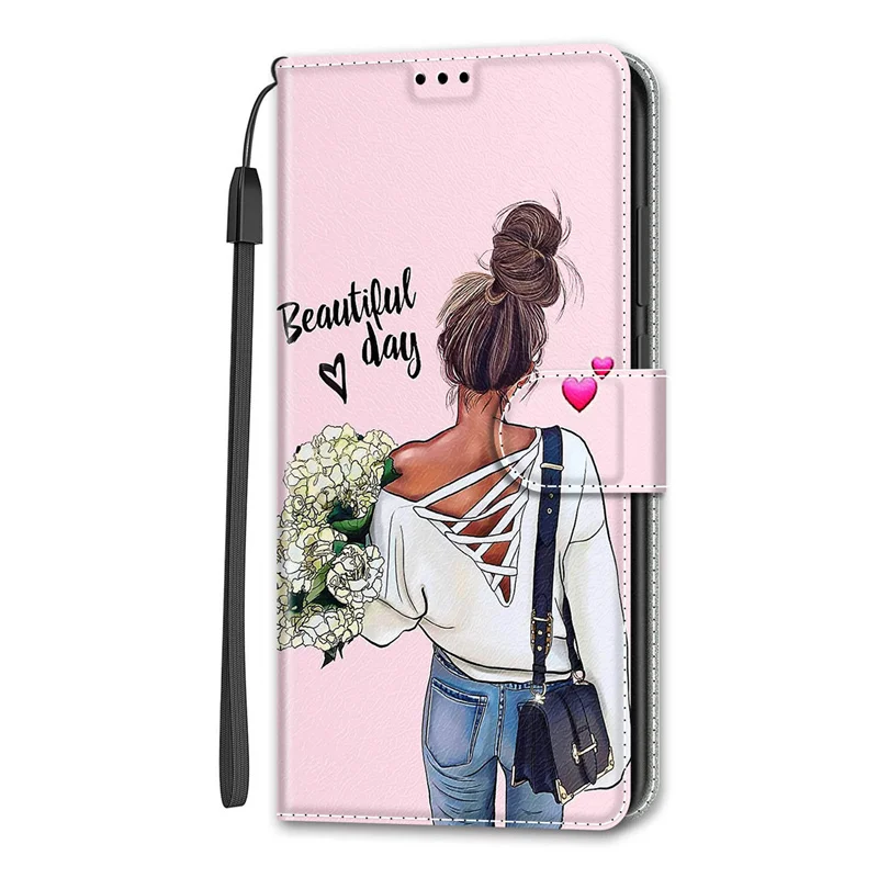 13 14 Pro Max etui na iPhone 11 12 13 14 Pro Max 14 Plus XR 7 8 SE 2022 2020 okładka śliczne drukowane skórzane etui z klapką Capa — zdjęcie produktu 2